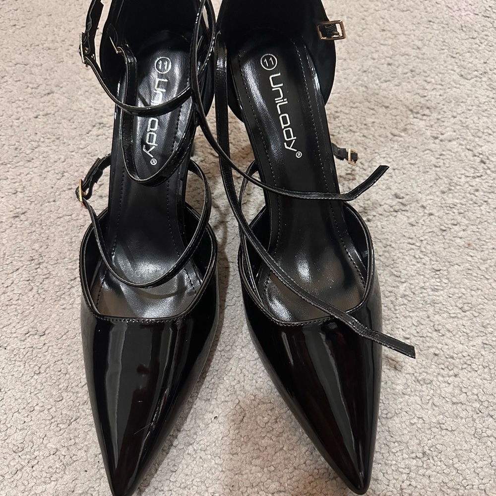 Black Patent Leather Women's Shoes